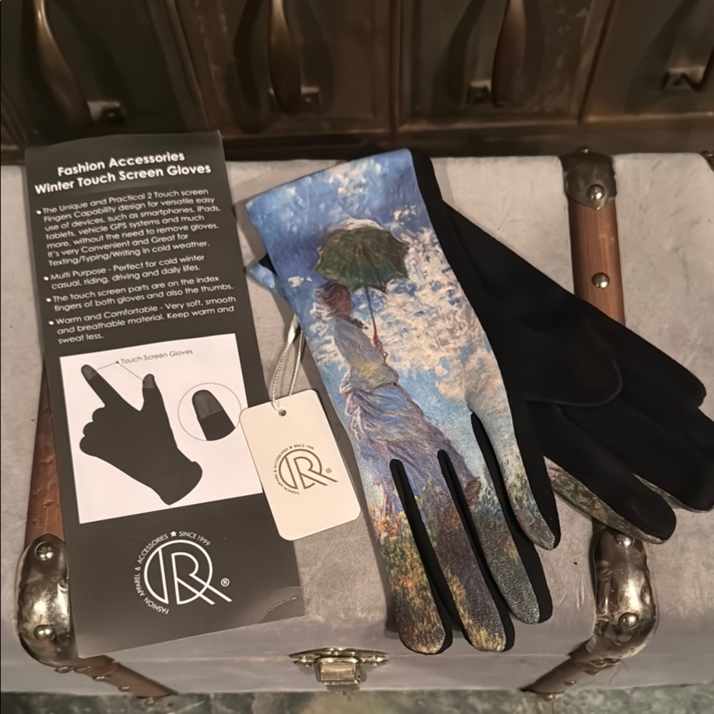 Winter Touch Screen Gloves with Artistic Design